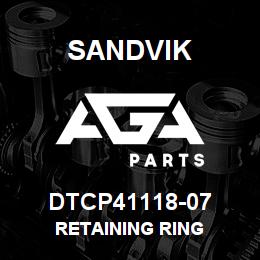 DTCP41118-07 Sandvik RETAINING RING | AGA Parts