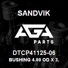 DTCP41125-06 Sandvik BUSHING 4.00 OD X 3.50ID X 1.00 | AGA Parts