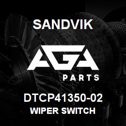 DTCP41350-02 Sandvik WIPER SWITCH | AGA Parts