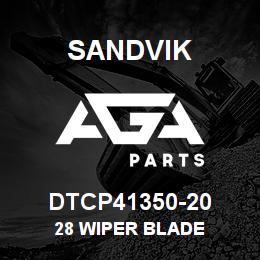 DTCP41350-20 Sandvik 28 WIPER BLADE | AGA Parts