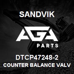 DTCP47248-2 Sandvik COUNTER BALANCE VALVE DBL | AGA Parts