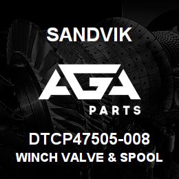 DTCP47505-008 Sandvik WINCH VALVE & SPOOL | AGA Parts