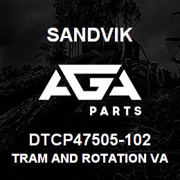 DTCP47505-102 Sandvik TRAM AND ROTATION VALVE ASM | AGA Parts