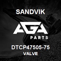 DTCP47505-75 Sandvik VALVE | AGA Parts