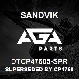 DTCP47605-SPR Sandvik SUPERSEDED BY CP47605-SPR RB | AGA Parts