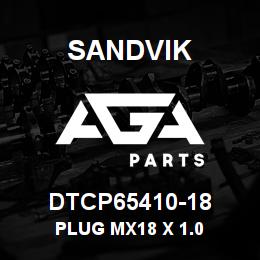 DTCP65410-18 Sandvik PLUG MX18 X 1.0 | AGA Parts