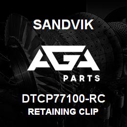 DTCP77100-RC Sandvik RETAINING CLIP | AGA Parts