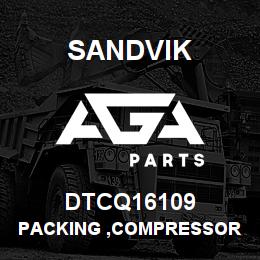 DTCQ16109 Sandvik PACKING ,COMPRESSOR R/C SWIVEL | AGA Parts