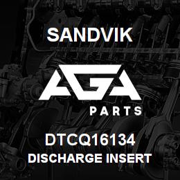 DTCQ16134 Sandvik DISCHARGE INSERT | AGA Parts