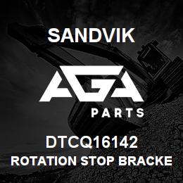 DTCQ16142 Sandvik ROTATION STOP BRACKET | AGA Parts
