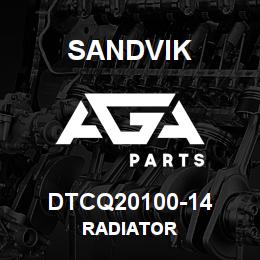 DTCQ20100-14 Sandvik RADIATOR | AGA Parts