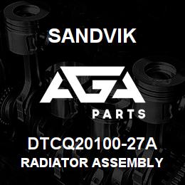 DTCQ20100-27A Sandvik RADIATOR ASSEMBLY | AGA Parts