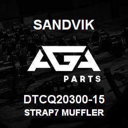DTCQ20300-15 Sandvik STRAP7 MUFFLER | AGA Parts