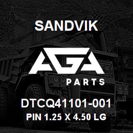 DTCQ41101-001 Sandvik PIN 1.25 X 4.50 LG | AGA Parts