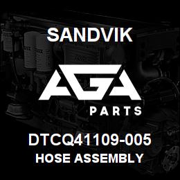 DTCQ41109-005 Sandvik HOSE ASSEMBLY | AGA Parts