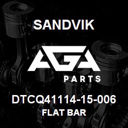 DTCQ41114-15-006 Sandvik FLAT BAR | AGA Parts