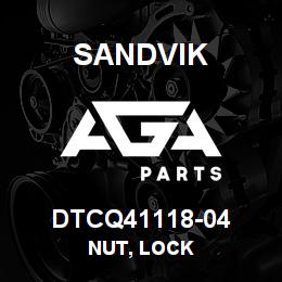 DTCQ41118-04 Sandvik NUT, LOCK | AGA Parts