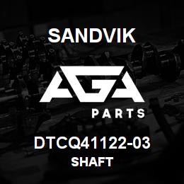 DTCQ41122-03 Sandvik SHAFT | AGA Parts