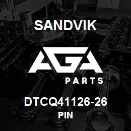 DTCQ41126-26 Sandvik PIN | AGA Parts