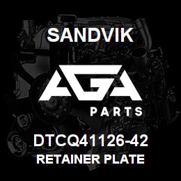 DTCQ41126-42 Sandvik RETAINER PLATE | AGA Parts