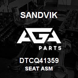 DTCQ41359 Sandvik SEAT ASM | AGA Parts