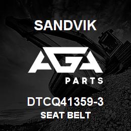 DTCQ41359-3 Sandvik SEAT BELT | AGA Parts