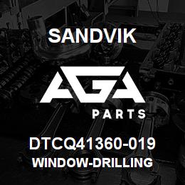 DTCQ41360-019 Sandvik WINDOW-DRILLING | AGA Parts