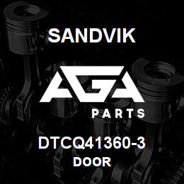 DTCQ41360-3 Sandvik DOOR | AGA Parts