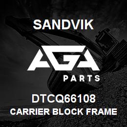 DTCQ66108 Sandvik CARRIER BLOCK FRAME | AGA Parts