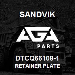 DTCQ66108-1 Sandvik RETAINER PLATE | AGA Parts