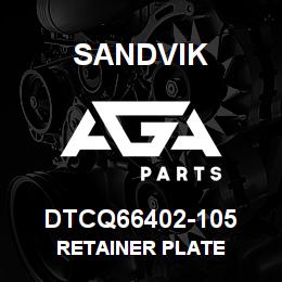 DTCQ66402-105 Sandvik RETAINER PLATE | AGA Parts