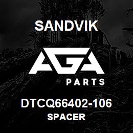DTCQ66402-106 Sandvik SPACER | AGA Parts