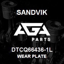 DTCQ66436-1L Sandvik WEAR PLATE | AGA Parts
