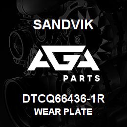DTCQ66436-1R Sandvik WEAR PLATE | AGA Parts