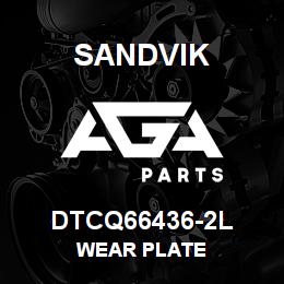 DTCQ66436-2L Sandvik WEAR PLATE | AGA Parts