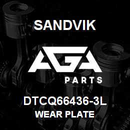 DTCQ66436-3L Sandvik WEAR PLATE | AGA Parts