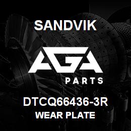 DTCQ66436-3R Sandvik WEAR PLATE | AGA Parts