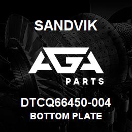 DTCQ66450-004 Sandvik BOTTOM PLATE | AGA Parts