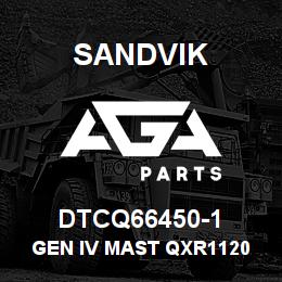 DTCQ66450-1 Sandvik GEN IV MAST QXR1120 | AGA Parts