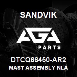 DTCQ66450-AR2 Sandvik MAST ASSEMBLY NLA | AGA Parts