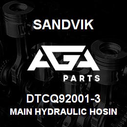 DTCQ92001-3 Sandvik MAIN HYDRAULIC HOSING | AGA Parts