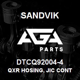 DTCQ92004-4 Sandvik QXR HOSING, JIC CONT VALVE | AGA Parts