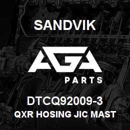 DTCQ92009-3 Sandvik QXR HOSING JIC MAST - MAST BOOM RB | AGA Parts