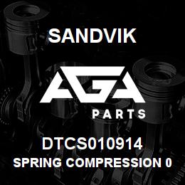 DTCS010914 Sandvik SPRING COMPRESSION 01 X 09 X 14 | AGA Parts