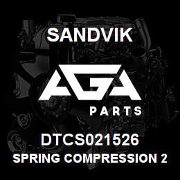 DTCS021526 Sandvik SPRING COMPRESSION 2X15X26MM | AGA Parts