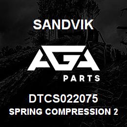 DTCS022075 Sandvik SPRING COMPRESSION 2X20X75MM | AGA Parts
