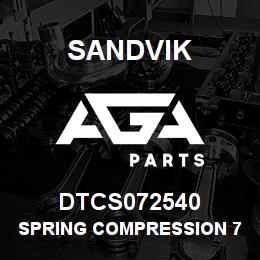 DTCS072540 Sandvik SPRING COMPRESSION 7X25X40 | AGA Parts