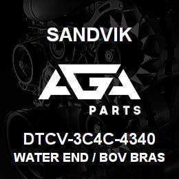 DTCV-3C4C-4340 Sandvik WATER END / BOV BRASS PLUG | AGA Parts