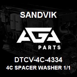 DTCV-4C-4334 Sandvik 4C SPACER WASHER 1/16 | AGA Parts