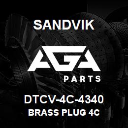 DTCV-4C-4340 Sandvik BRASS PLUG 4C | AGA Parts